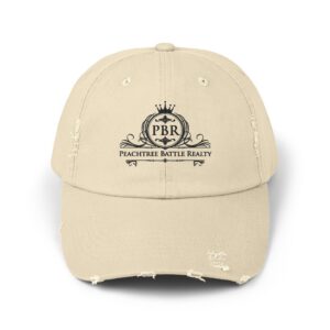 Distressed Baseball Cap — Peachtree Battle Realty (PBR) Logo Patch