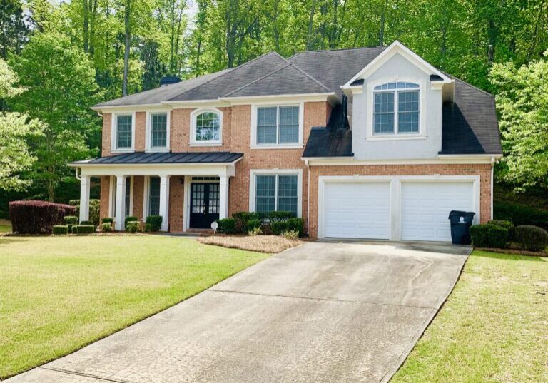 Brick Single Family Home with Long Driveway